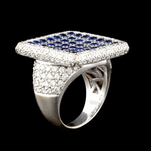 2.89ct tw Sapphire & Diamond Ring
