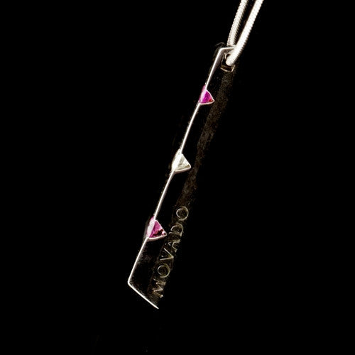  Movado Pink Sapphire, Diamond Necklace
