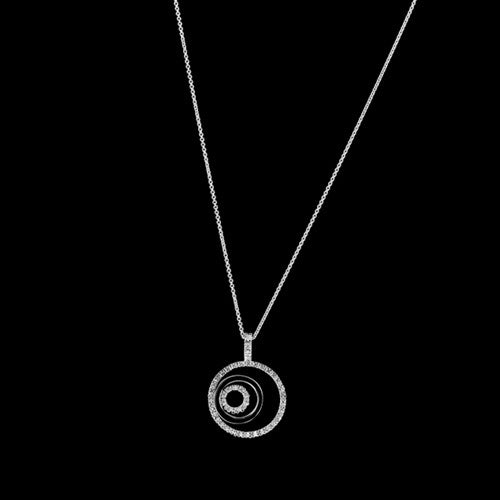 Diamond Circles Pendant, Necklace