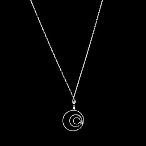 Diamond Circles Pendant, Necklace