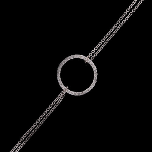Diamond Circle 14KT Bracelet
