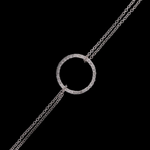 Diamond Circle 14KT Bracelet