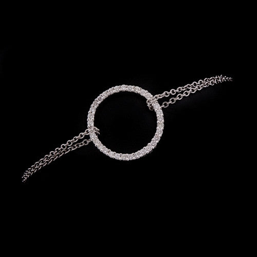Diamond Circle 14KT Bracelet