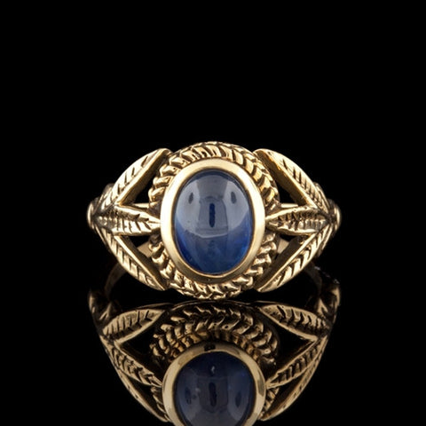 1.50ct Oval Cabochon Sapphire Ring
