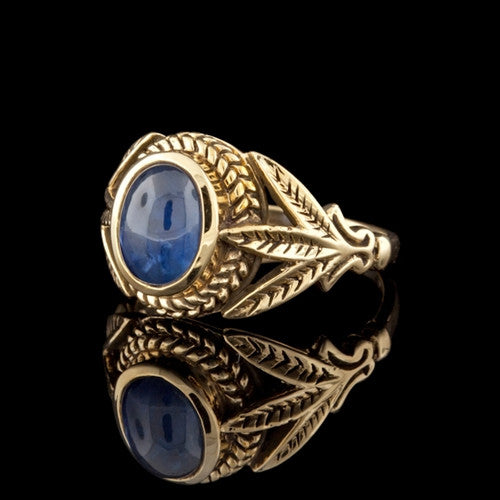 1.50ct Oval Cabochon Sapphire Ring