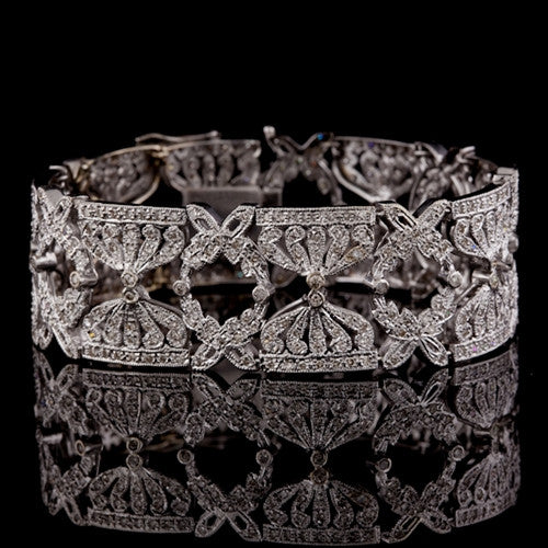 4.00ct tw Bow & Garland Diamond Bracelet