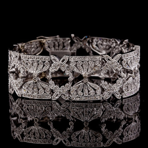 4.00ct tw Bow & Garland Diamond Bracelet