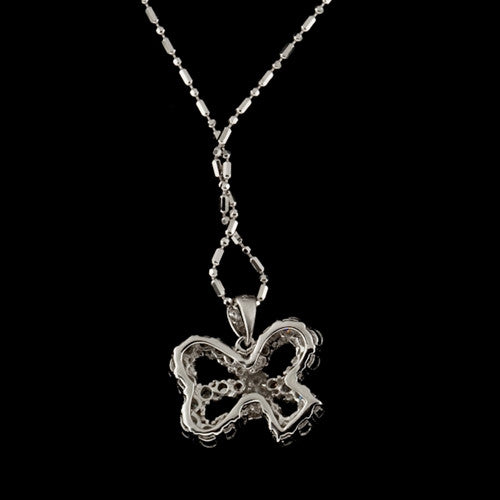 Abstract Butterfuly Diamond Necklace