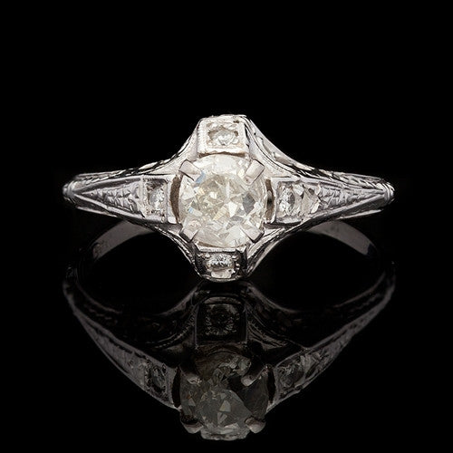 Antique Old Mine Diamond Ring