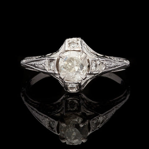 Antique Old Mine Diamond Ring