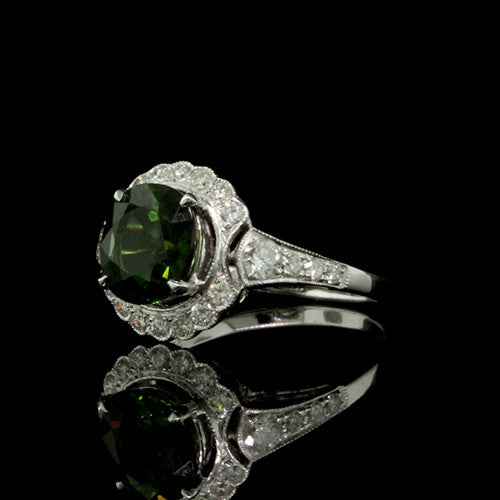  2.10ct tw Tourmaline, Diamonds Ring