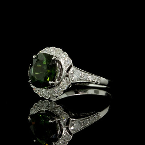  2.10ct tw Tourmaline, Diamonds Ring