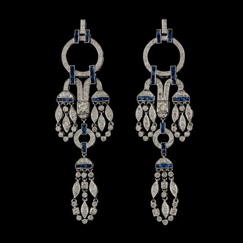 Diamond & Sapphire Earrings