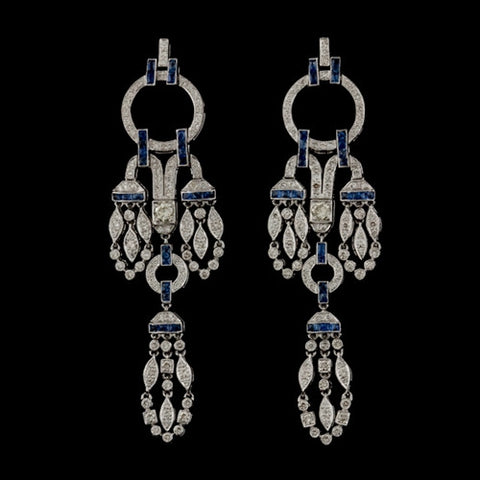 Diamond & Sapphire Earrings