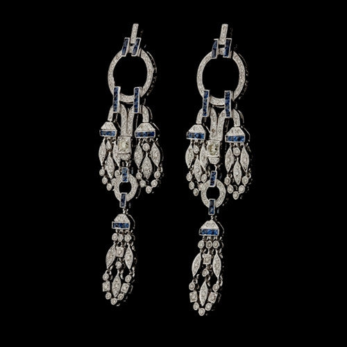 Diamond & Sapphire Earrings