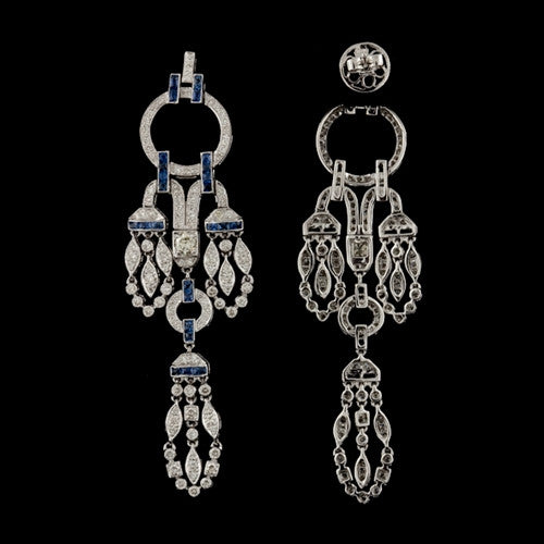 Diamond & Sapphire Earrings