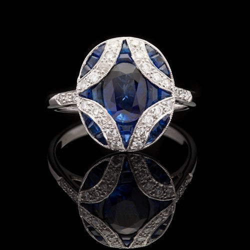 1.98ct tw Sapphire & Diamond Ring