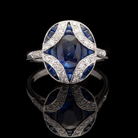 1.98ct tw Sapphire & Diamond Ring