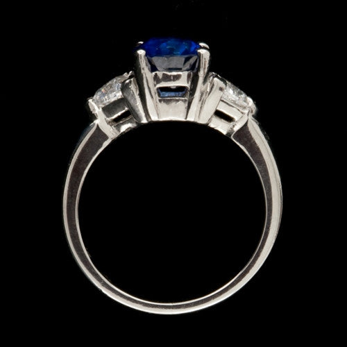 2.30ct Oval Sapphire & Diamond Ring