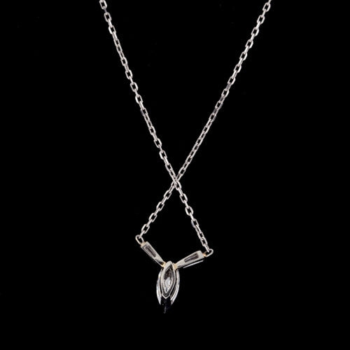1.2ct tw Marquise Cut Diamond Necklace