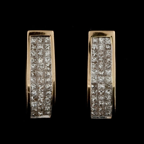 2.00ct tw Diamond Huggie Hoop Earrings