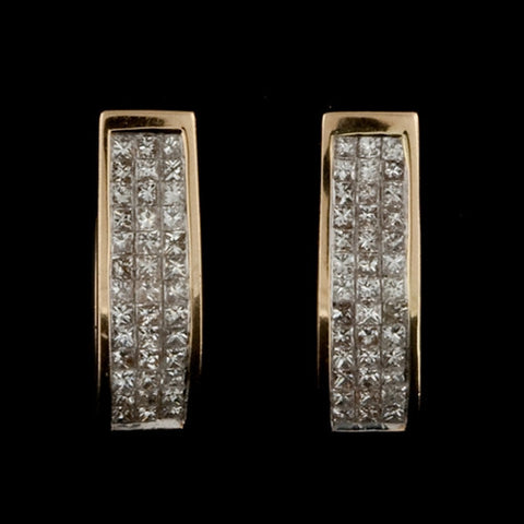 2.00ct tw Diamond Huggie Hoop Earrings