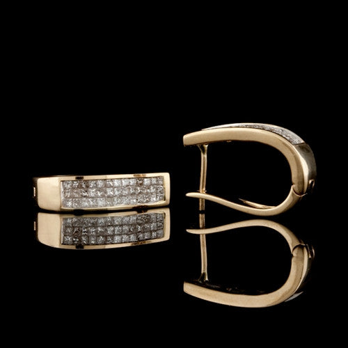 2.00ct tw Diamond Huggie Hoop Earrings