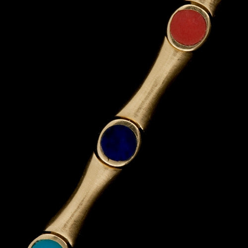Multicolor Enamel 18KT Bracelet