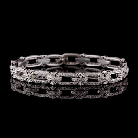 2.00ct tw Oval Shaped Diamond Link Bracelet