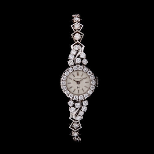 1.96ct tw Vintage Hamilton Diamond Watch
