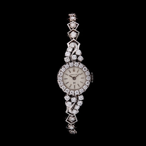1.96ct tw Vintage Hamilton Diamond Watch