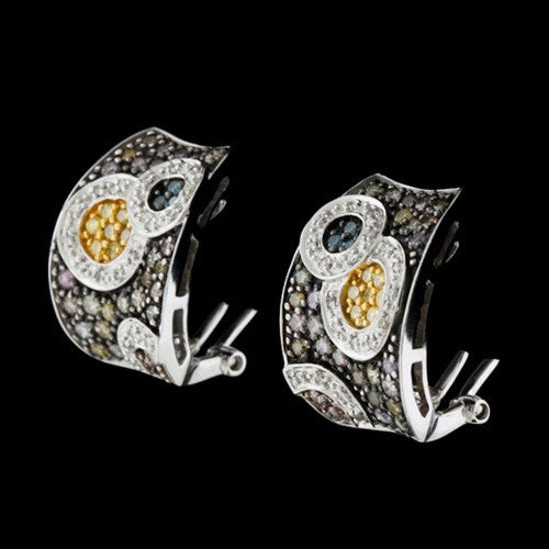 Multi-Colored Diamond Earrings