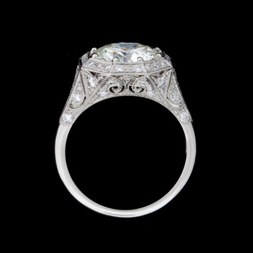 3.45ct tw Round GIA Diamond Ring