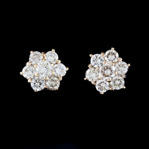 1.22ct tw Flower Diamond Studs