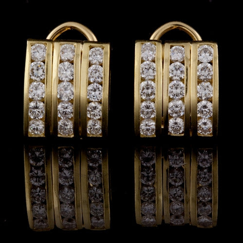 Diamond & 18KT Gold Earrings
