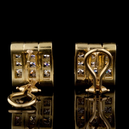 Diamond & 18KT Gold Earrings