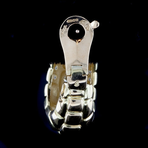 ASPREY Gold & Diamond Huggie Hoops