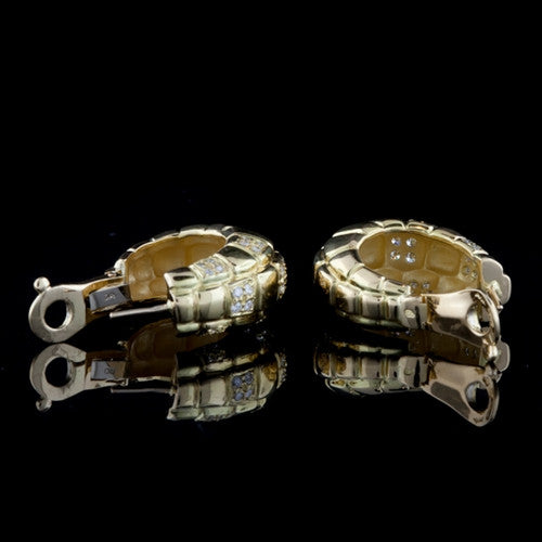 ASPREY Gold & Diamond Huggie Hoops