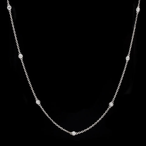 Long Diamonds by the Yard Style Necklace