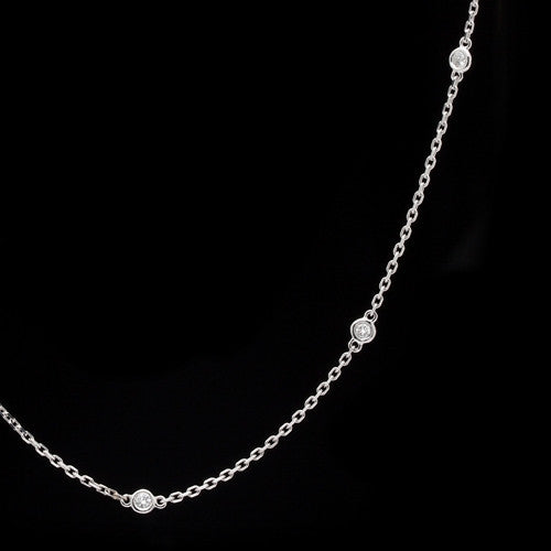 Long Diamonds by the Yard Style Necklace