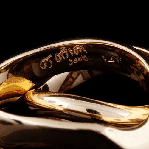 14KT Gold Wave Matching Bands