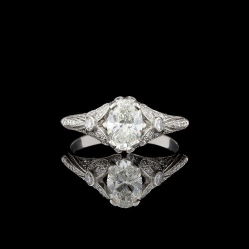 1.27ct tw Oval GIA Diamond Ring