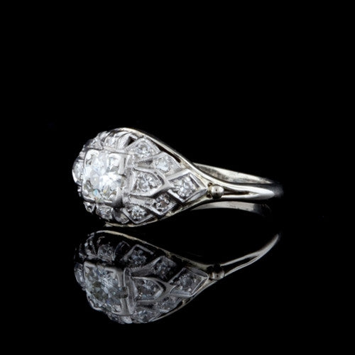 0.65ct tw Old Mine Cut Diamond Ring