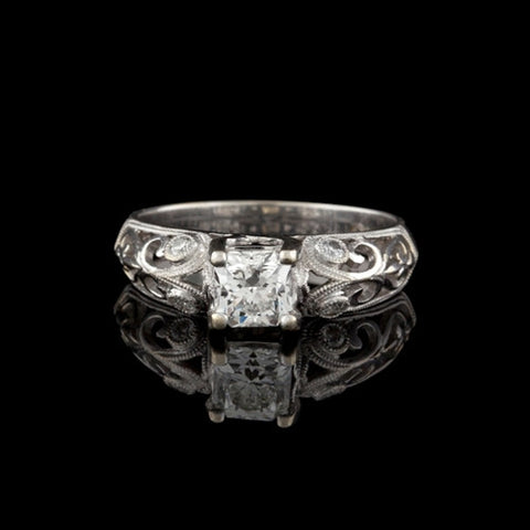 0.97ct tw Hearts on Fire Dream Cut Diamond Ring