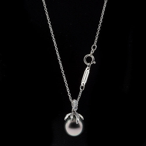 Tiffany & Co. "Fireworks" Black Pearl & Diamond Necklace