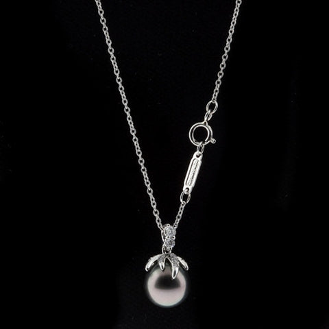 Tiffany & Co. "Fireworks" Black Pearl & Diamond Necklace