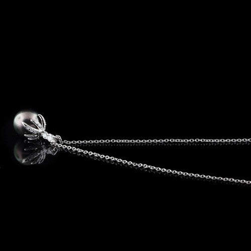 Tiffany & Co. "Fireworks" Black Pearl & Diamond Necklace