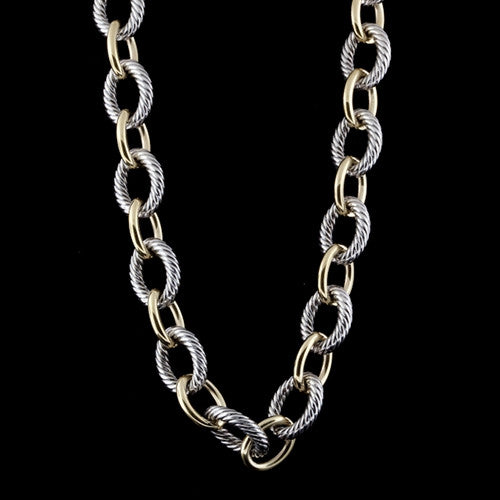 David Yurman 18KT Gold Link Necklace