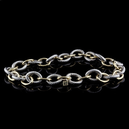 David Yurman 18KT Gold Link Necklace