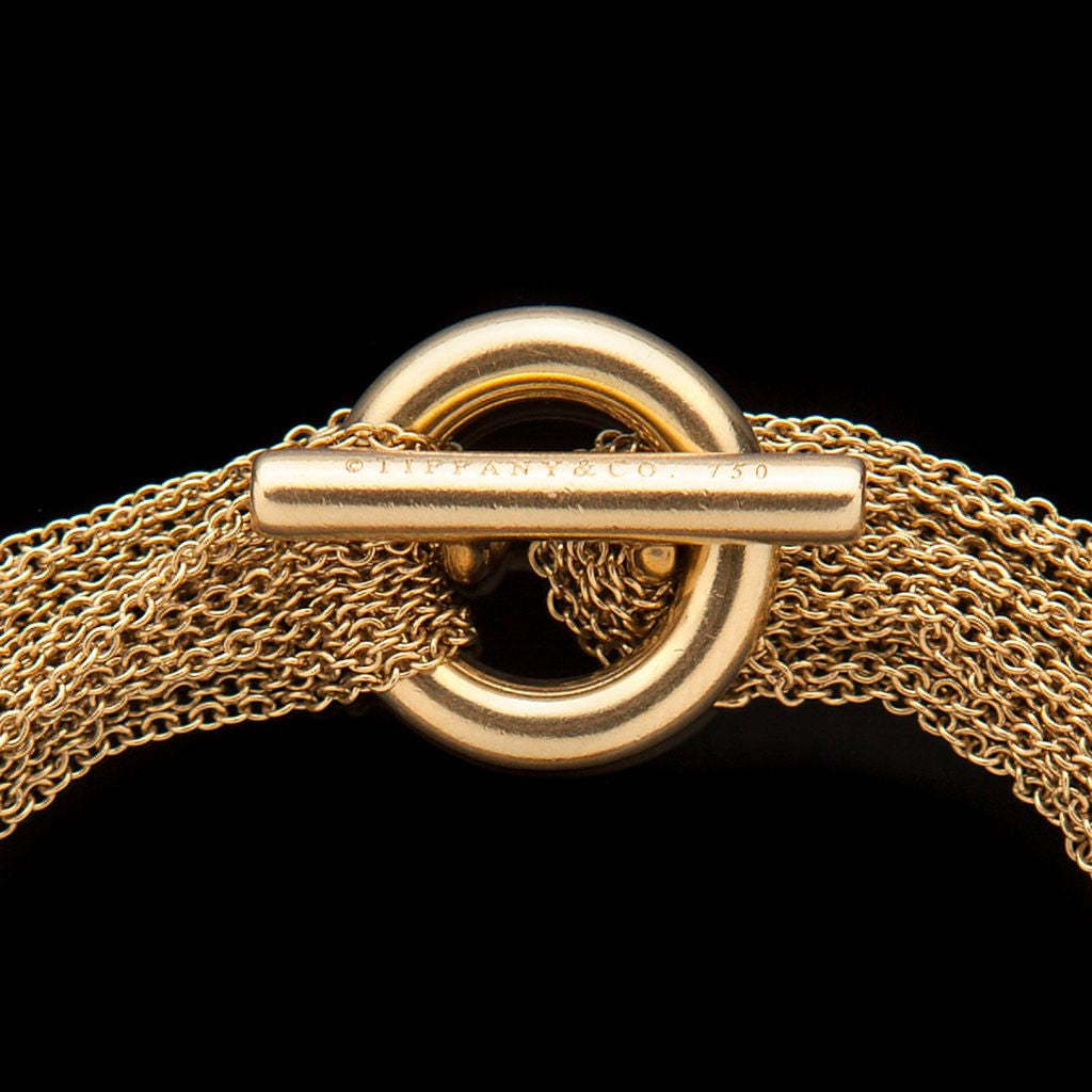 Tiffany & Co. 18Kt Mesh Heart Bracelet
